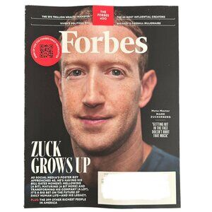 Forbes Magazine October/November 2023 Mark Zuckerberg Forbes 400